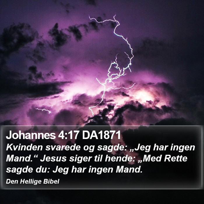 Johannes 4:17 DA1871 Bible Study