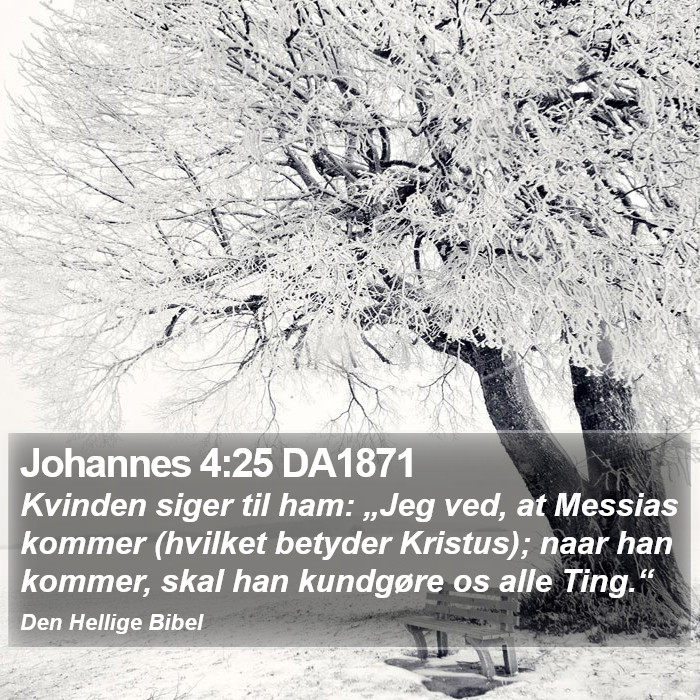 Johannes 4:25 DA1871 Bible Study