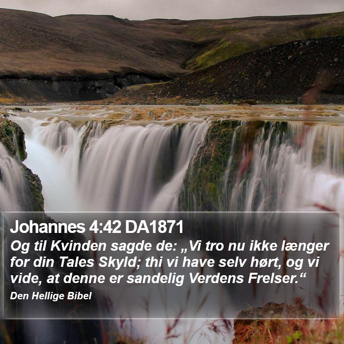Johannes 4:42 DA1871 Bible Study