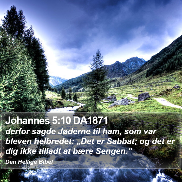 Johannes 5:10 DA1871 Bible Study