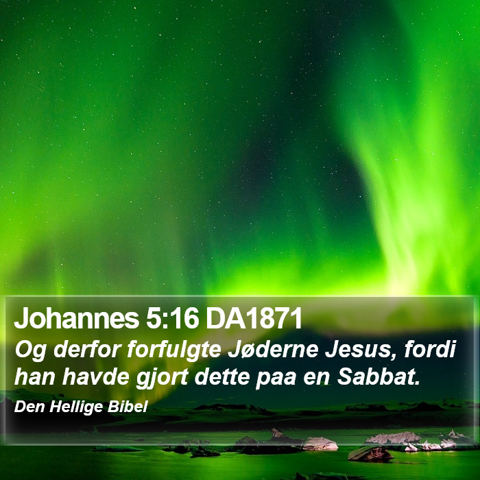 Johannes 5:16 DA1871 Bible Study