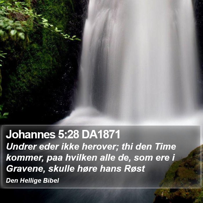 Johannes 5:28 DA1871 Bible Study