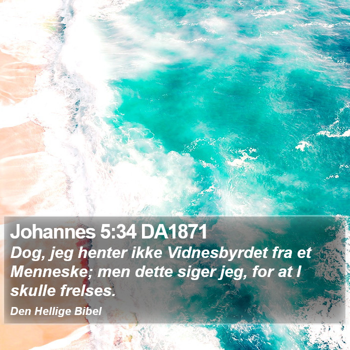 Johannes 5:34 DA1871 Bible Study