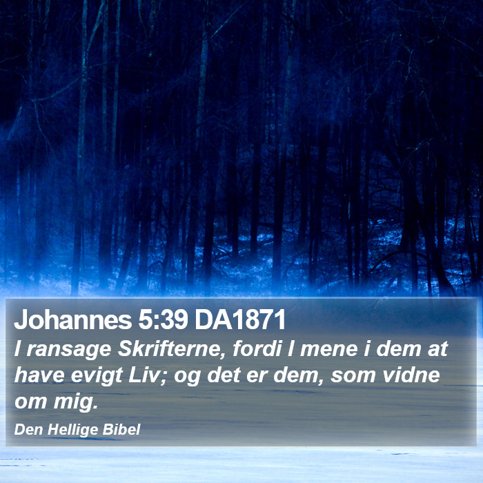 Johannes 5:39 DA1871 Bible Study