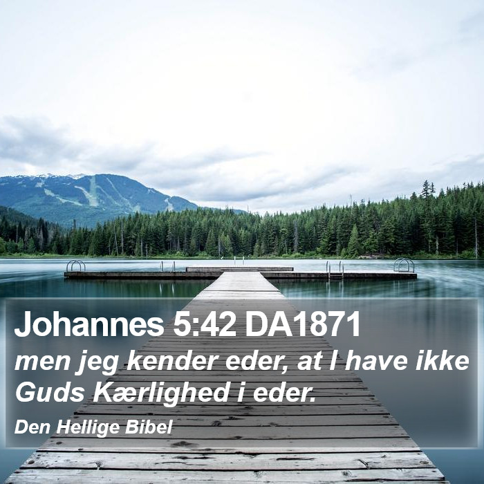 Johannes 5:42 DA1871 Bible Study