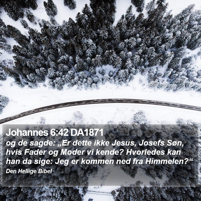Johannes 6:42 DA1871 Bible Study