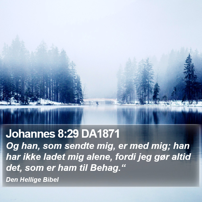 Johannes 8:29 DA1871 Bible Study