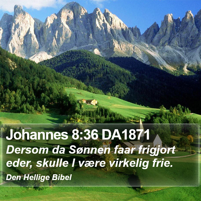 Johannes 8:36 DA1871 Bible Study