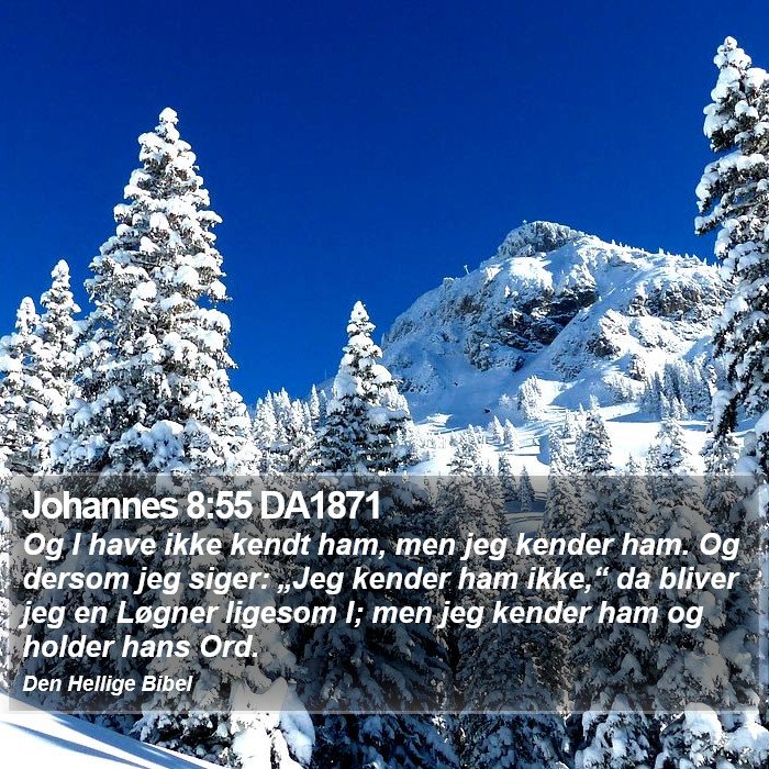 Johannes 8:55 DA1871 Bible Study