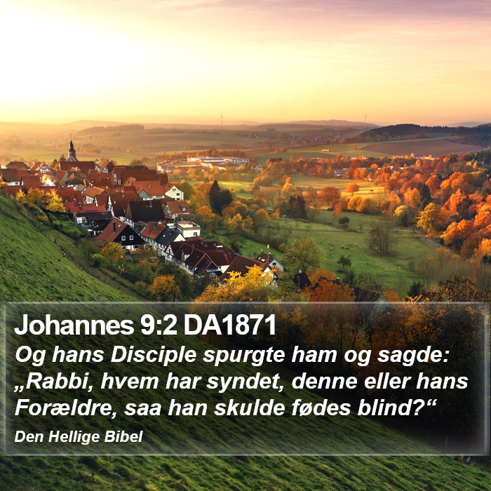 Johannes 9:2 DA1871 Bible Study