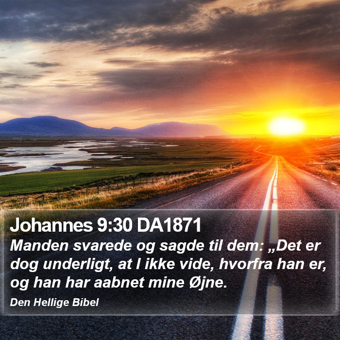 Johannes 9:30 DA1871 Bible Study