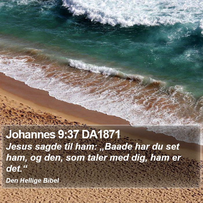 Johannes 9:37 DA1871 Bible Study