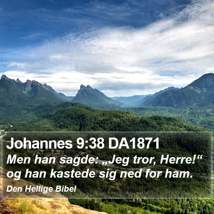 Johannes 9:38 DA1871 Bible Study