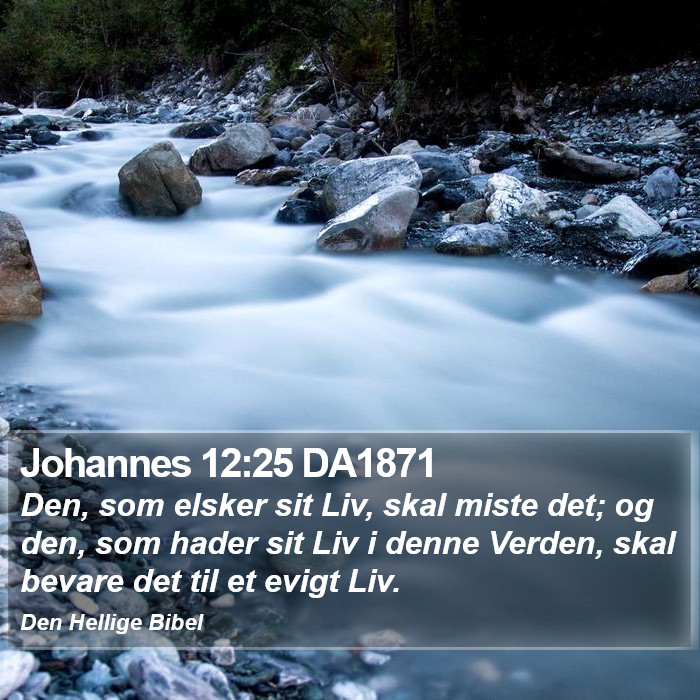 Johannes 12:25 DA1871 Bible Study