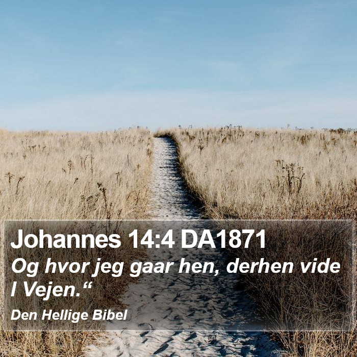 Johannes 14:4 DA1871 Bible Study