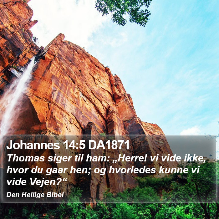 Johannes 14:5 DA1871 Bible Study