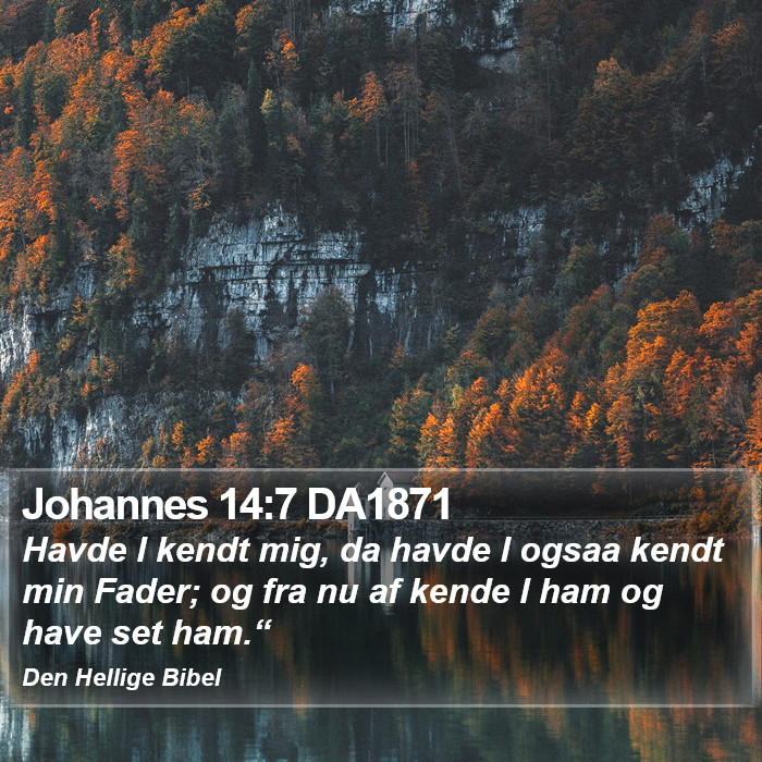 Johannes 14:7 DA1871 Bible Study