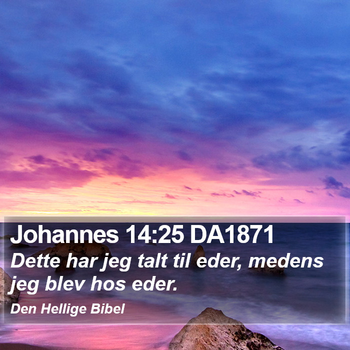 Johannes 14:25 DA1871 Bible Study