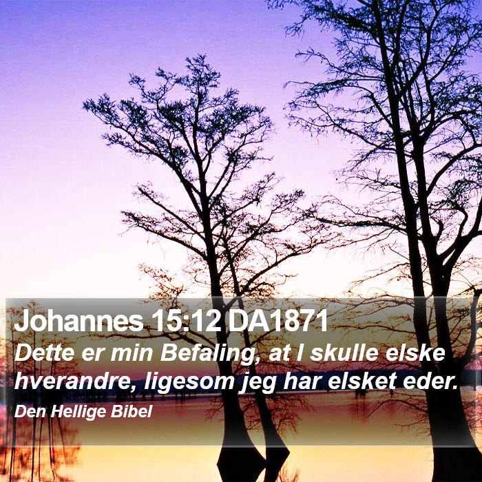 Johannes 15:12 DA1871 Bible Study