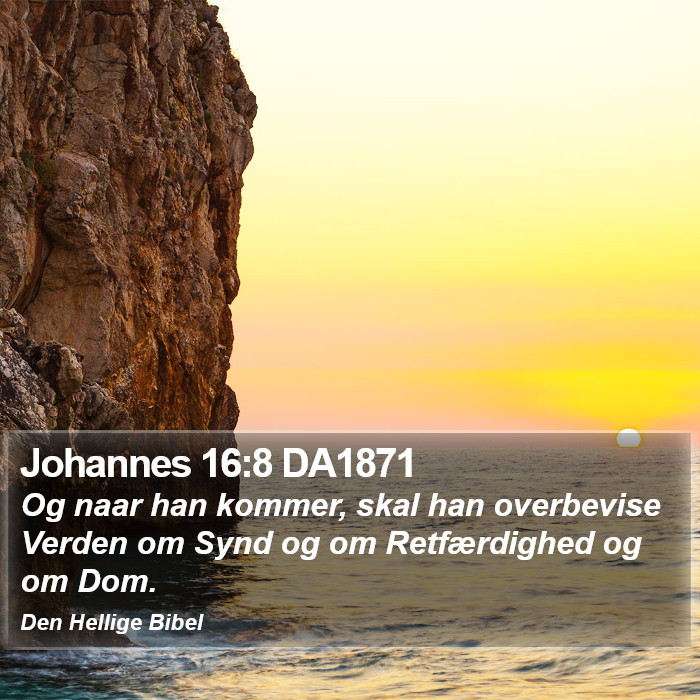 Johannes 16:8 DA1871 Bible Study