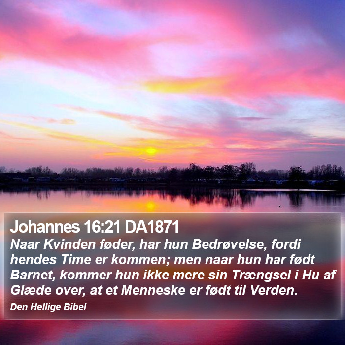 Johannes 16:21 DA1871 Bible Study