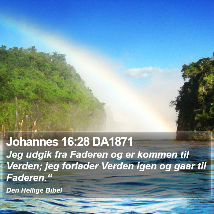 Johannes 16:28 DA1871 Bible Study