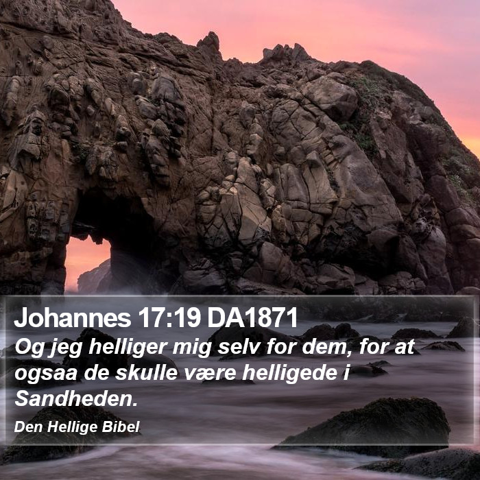 Johannes 17:19 DA1871 Bible Study