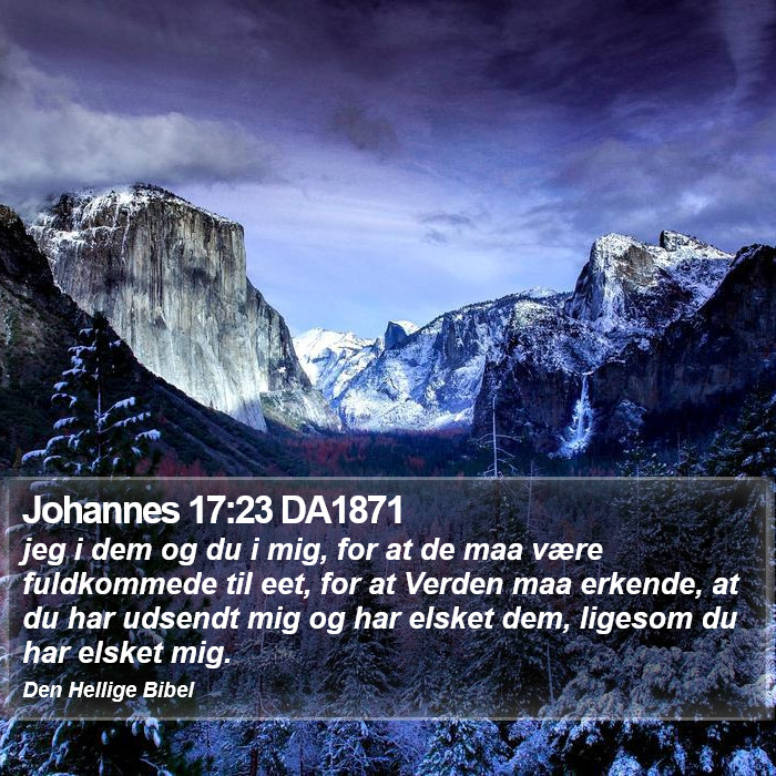 Johannes 17:23 DA1871 Bible Study