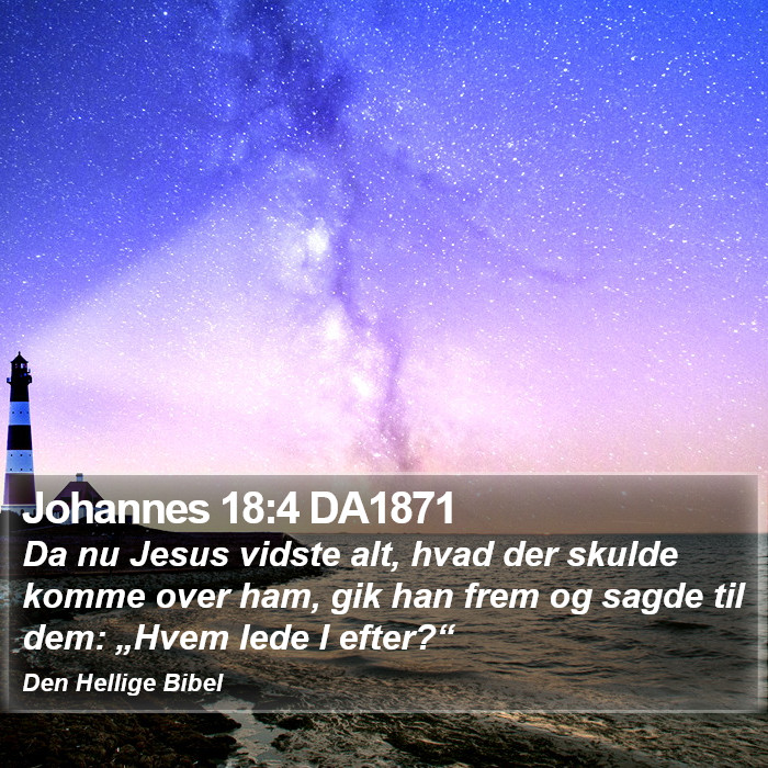 Johannes 18:4 DA1871 Bible Study