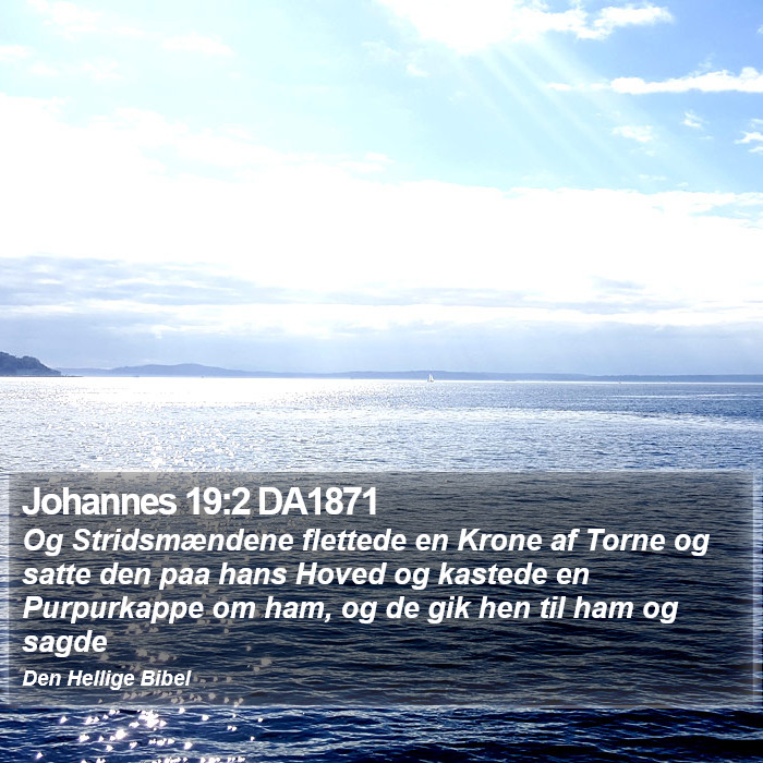 Johannes 19:2 DA1871 Bible Study
