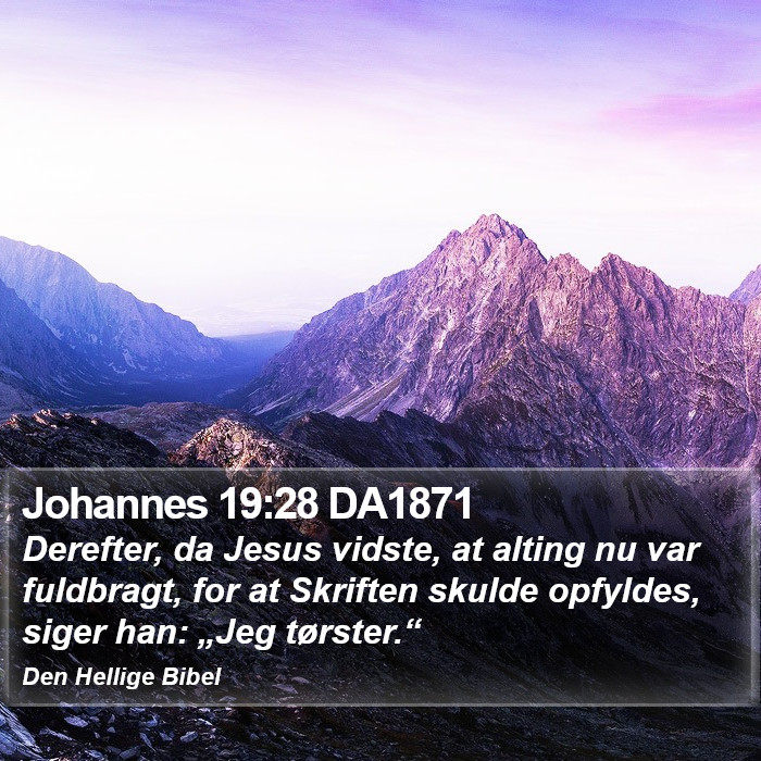 Johannes 19:28 DA1871 Bible Study