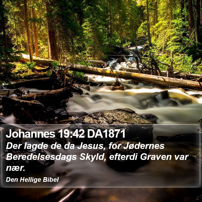 Johannes 19:42 DA1871 Bible Study