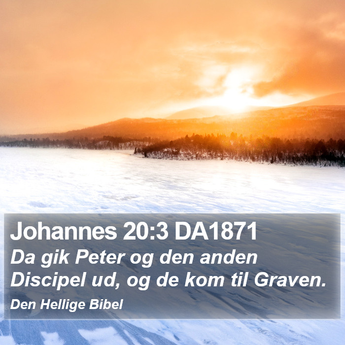 Johannes 20:3 DA1871 Bible Study