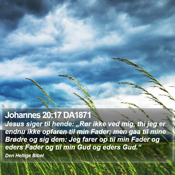 Johannes 20:17 DA1871 Bible Study