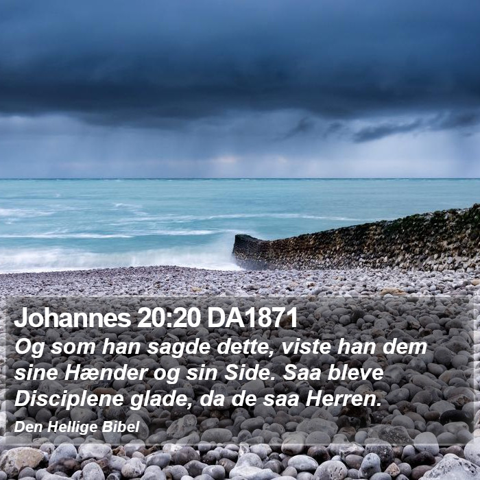 Johannes 20:20 DA1871 Bible Study