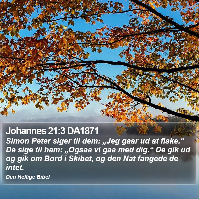 Johannes 21:3 DA1871 Bible Study