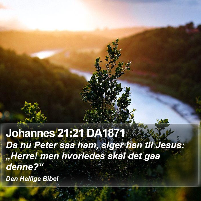Johannes 21:21 DA1871 Bible Study