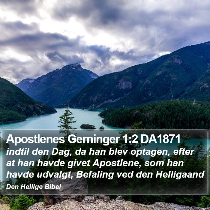 Apostlenes Gerninger 1:2 DA1871 Bible Study