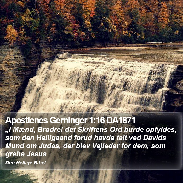 Apostlenes Gerninger 1:16 DA1871 Bible Study