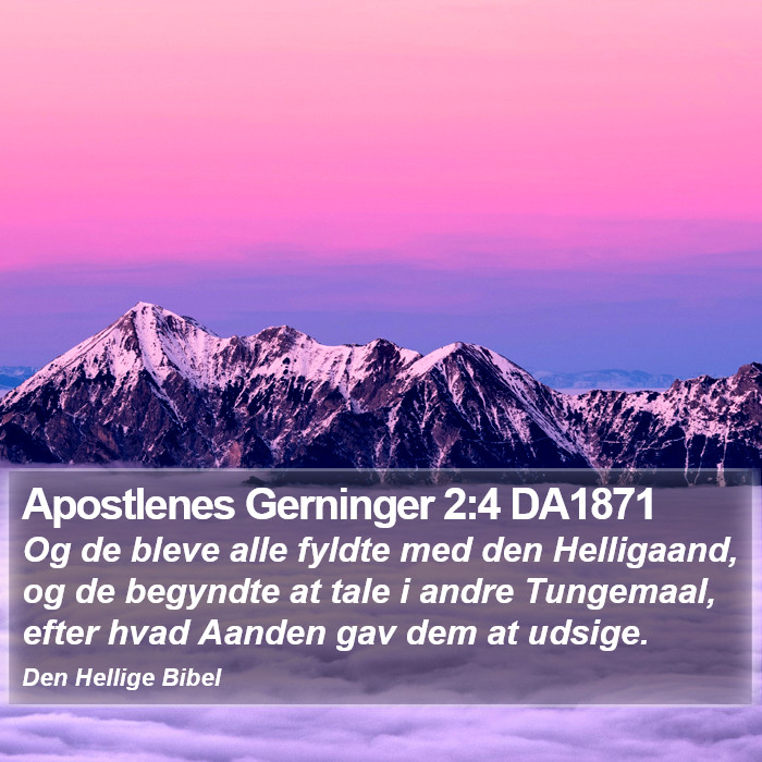 Apostlenes Gerninger 2:4 DA1871 Bible Study