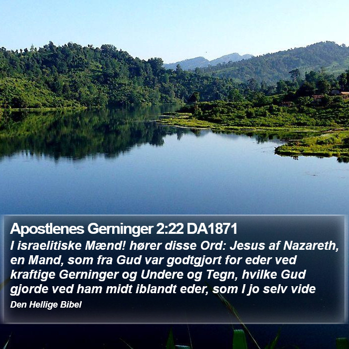 Apostlenes Gerninger 2:22 DA1871 Bible Study