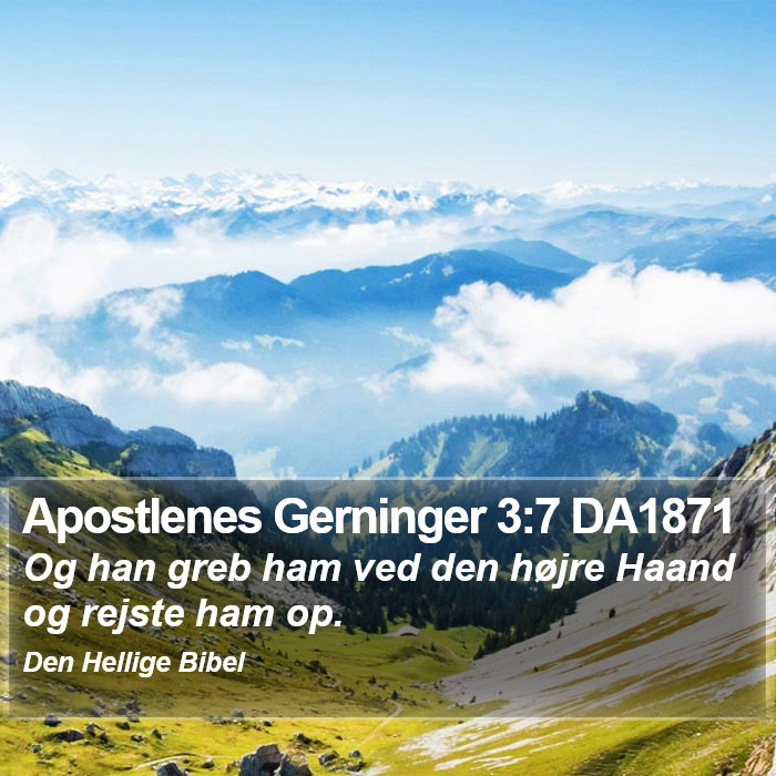 Apostlenes Gerninger 3:7 DA1871 Bible Study