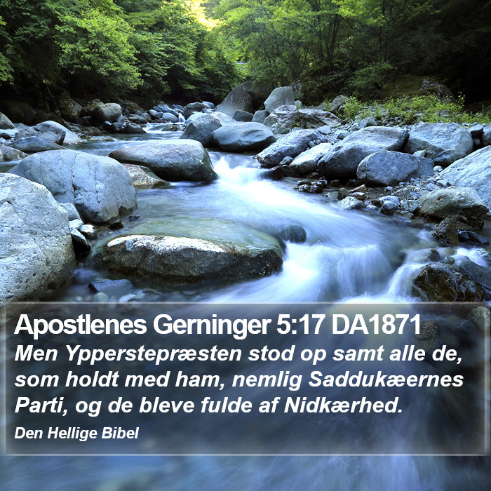 Apostlenes Gerninger 5:17 DA1871 Bible Study