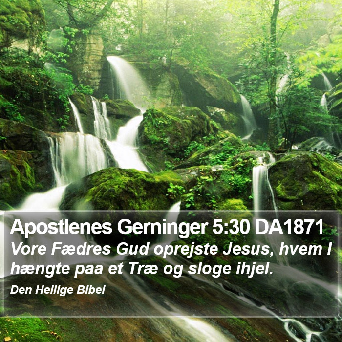 Apostlenes Gerninger 5:30 DA1871 Bible Study