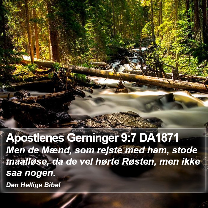 Apostlenes Gerninger 9:7 DA1871 Bible Study