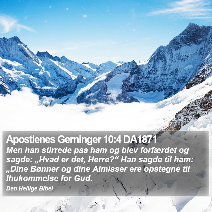 Apostlenes Gerninger 10:4 DA1871 Bible Study