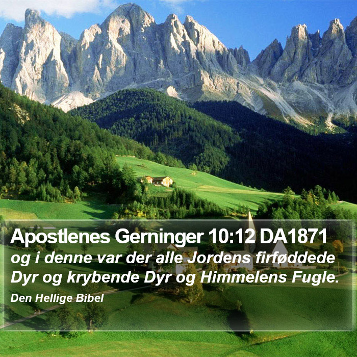 Apostlenes Gerninger 10:12 DA1871 Bible Study