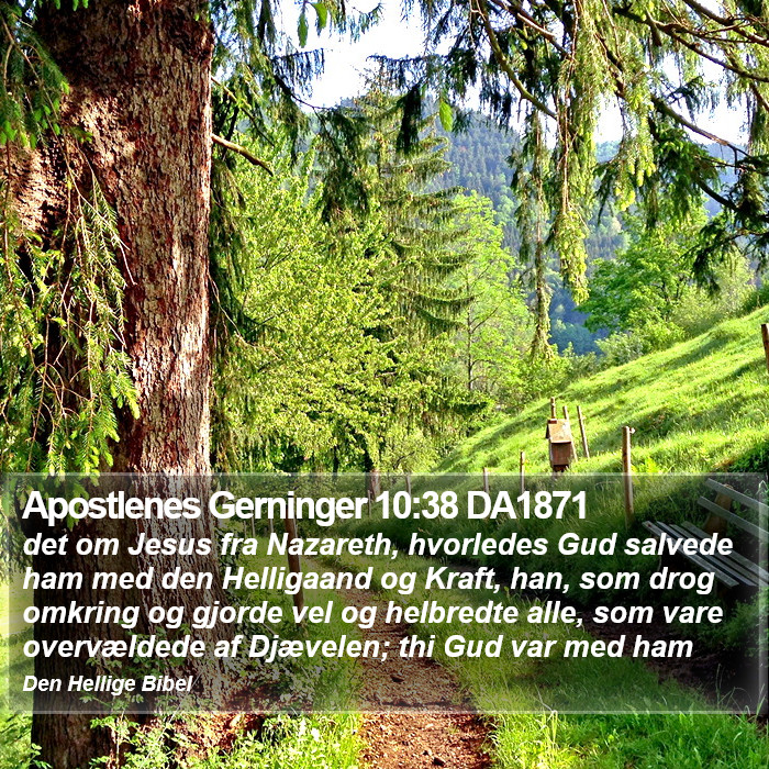 Apostlenes Gerninger 10:38 DA1871 Bible Study