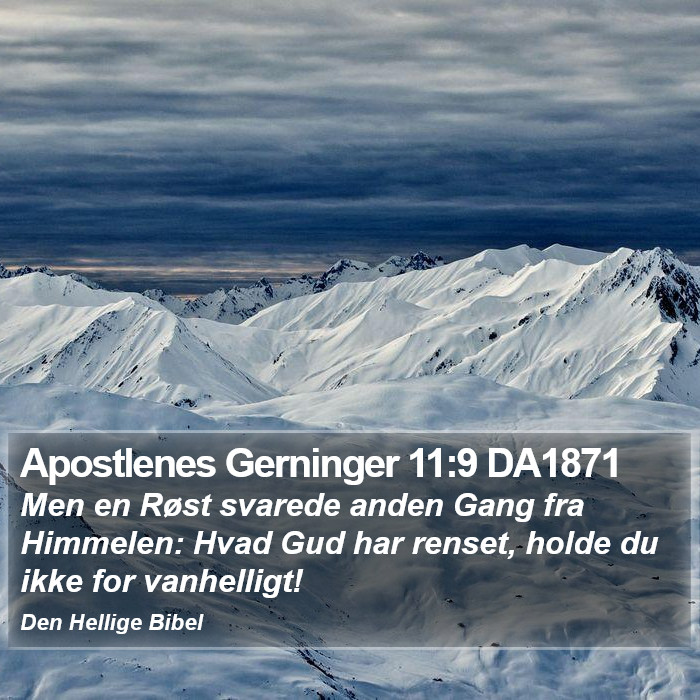 Apostlenes Gerninger 11:9 DA1871 Bible Study