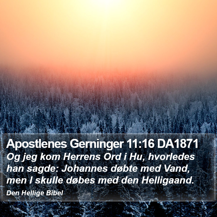 Apostlenes Gerninger 11:16 DA1871 Bible Study